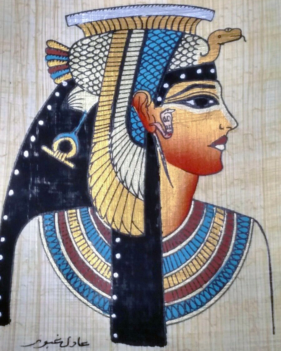 Cleopatra Ancient Egyptian Painting
