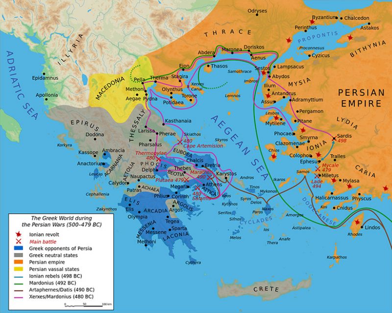 The Greco-Persian Wars (First Persian invasion of Greece 492-490 B.C ...