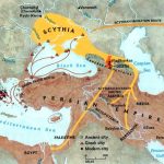 Scythia and Persian empire map