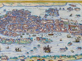 Georg Braun, map of Venice in his Civitates orbis terrarum